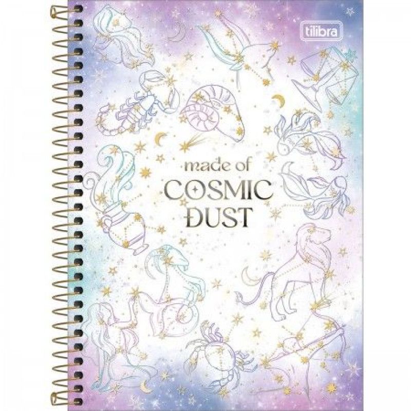 CADERNO ESPIRAL CAPA DURA 1/4 80 FOLHAS MAGIC TILIBRA - REF. 29568 - CAIXA COM 4 UNIDADES