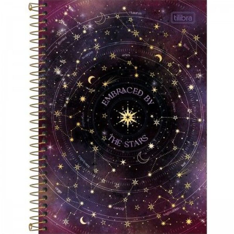 CADERNO ESPIRAL CAPA DURA 1/4 80 FOLHAS MAGIC TILIBRA - REF. 29568 - CAIXA COM 4 UNIDADES