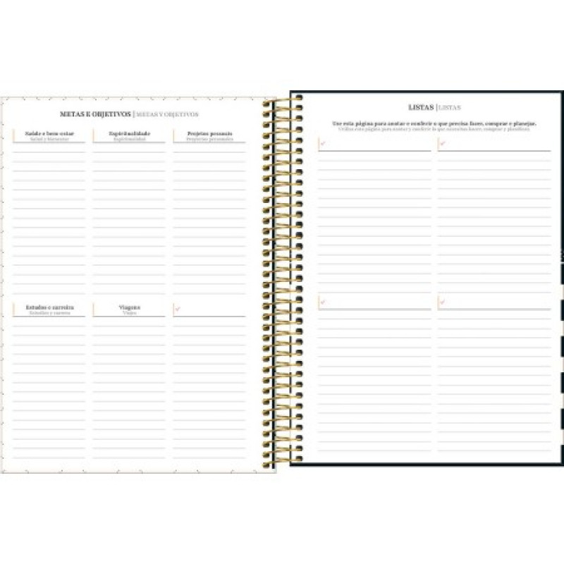 AGENDA ESPIRAL WEST VILLAGE M9 TILIBRA 2026 - REF. 302945 - PACOTE COM 4 UNIDADES SORTIDAS