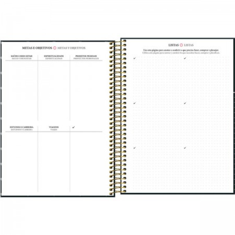 AGENDA ESPIRAL WEST VILLAGE M9 TILIBRA 2026 - REF. 302945 - PACOTE COM 4 UNIDADES SORTIDAS
