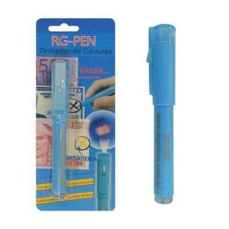 CANETA DETECTA DINHEIRO FALSO LUZ EUROPE - REF. 1379 - 1 UNIDADE