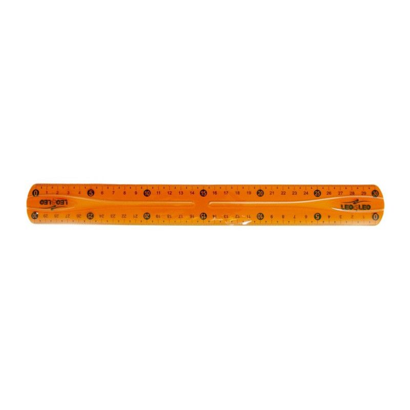 REGUA 30CM FLEXIVEL SORTIDO LEO E LEO - REF. 4365 - 1 UNIDADE