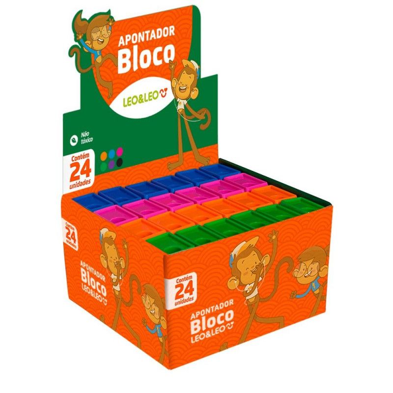 APONTADOR COM DEPOSITO BLOCO LEO E LEO - REF. 4522 - CAIXA COM 24 UNIDADES
