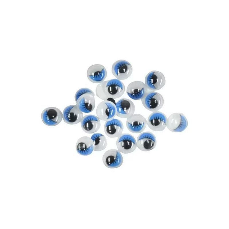 OLHINHOS 10MM ARTICULADOS COM CILIOS  - REF. CE-10/529690 - PACOTE COM 1000 UNIDADES