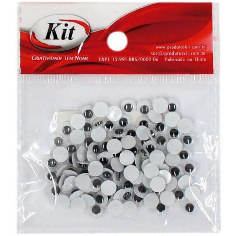 OLHINHOS 6MM ARTICULADOS KIT COM 100 UNIDADES - REF. BE-6/603328 - PACOTE COM 20 UNIDADES