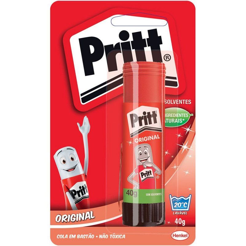 COLA BASTAO 40G PRITT CARTELA -  1 UNIDADE