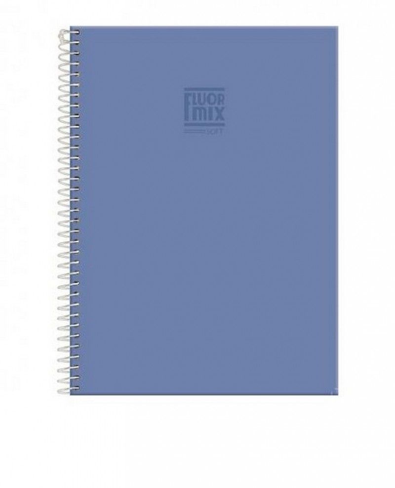 CADERNETA 96 FOLHAS ESPIRAL CAPA DURA FLUOR MIX FORONI - REF. 6262 - CAIXA COM 8 UNIDADES
