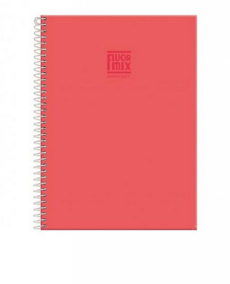 CADERNETA 96 FOLHAS ESPIRAL CAPA DURA FLUOR MIX FORONI - REF. 6262 - CAIXA COM 8 UNIDADES