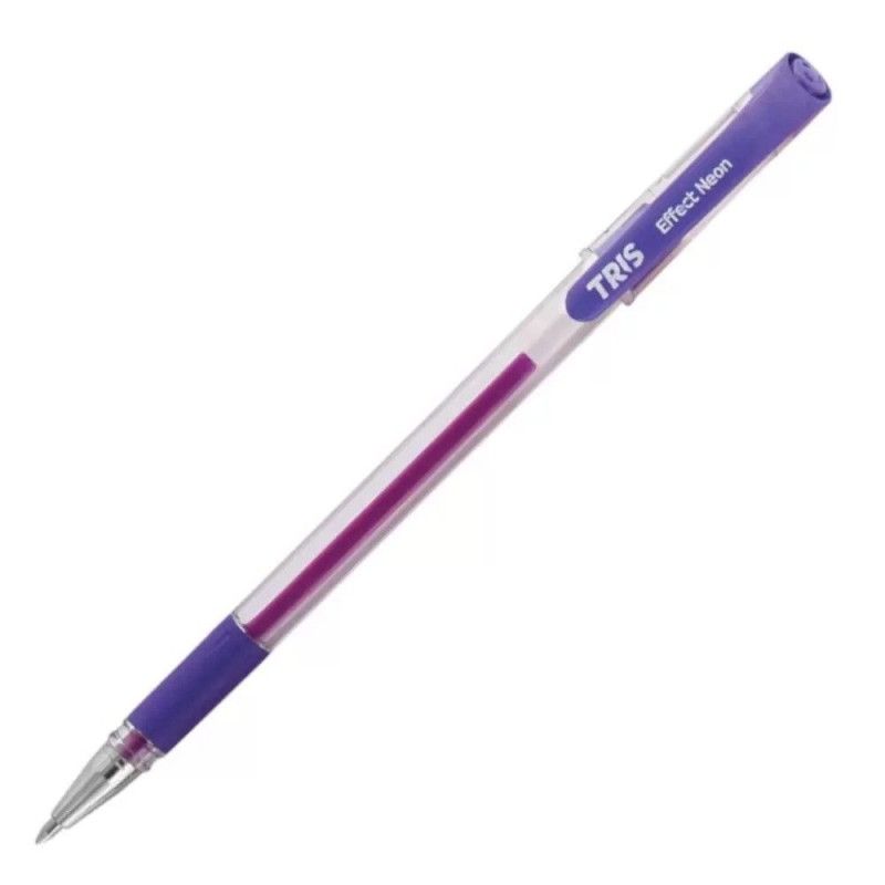 CANETA EM GEL 0.8 EFFECT NEON ROXO - REF. 651316 - CAIXA COM 12 UNIDADES