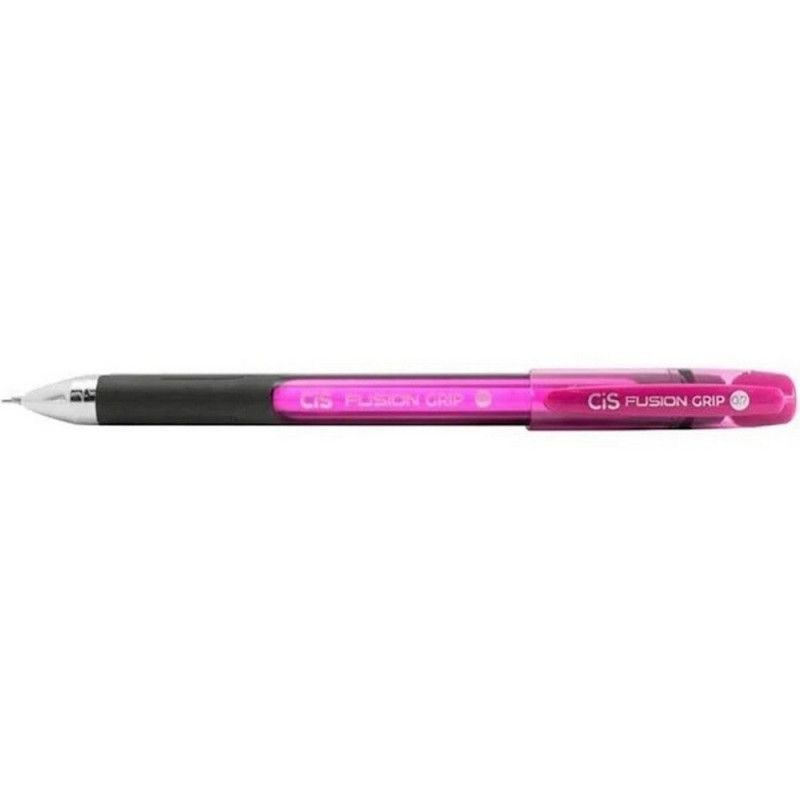 CANETA ESFEROGRAFICA 0.7 FUSION GRIP ROSA CIS - REF. 57.6100 - CAIXA COM 12 UNIDADES