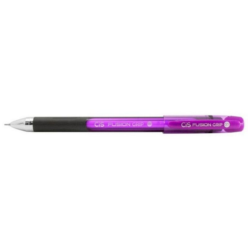 CANETA ESFEROGRAFICA 0.7 FUSION GRIP LILAS CIS - REF. 57.6200 - CAIXA COM 12 UNIDADES