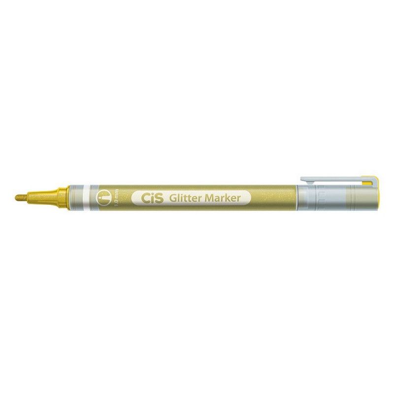 PINCEL MARCADOR GLITTER 6 CORES CIS - REF. 3183 - 1 UNIDADE