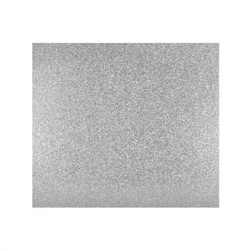 PLACA EVA 60X40 GLITER PRATA - REF. J04  - PACOTE COM 5 UNIDADES