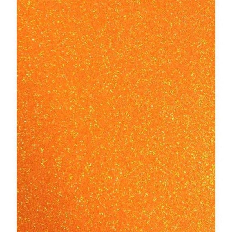 PLACA EVA 60X40 GLITER LARANJA - REF. J05 - CAIXA COM 5 UNIDADES