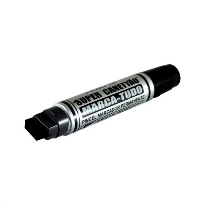 PINCEL MARCADOR PERMANENTE SUPER CANETAO PRETO - REF. 2880 - CAIXA COM 6 UNIDADES