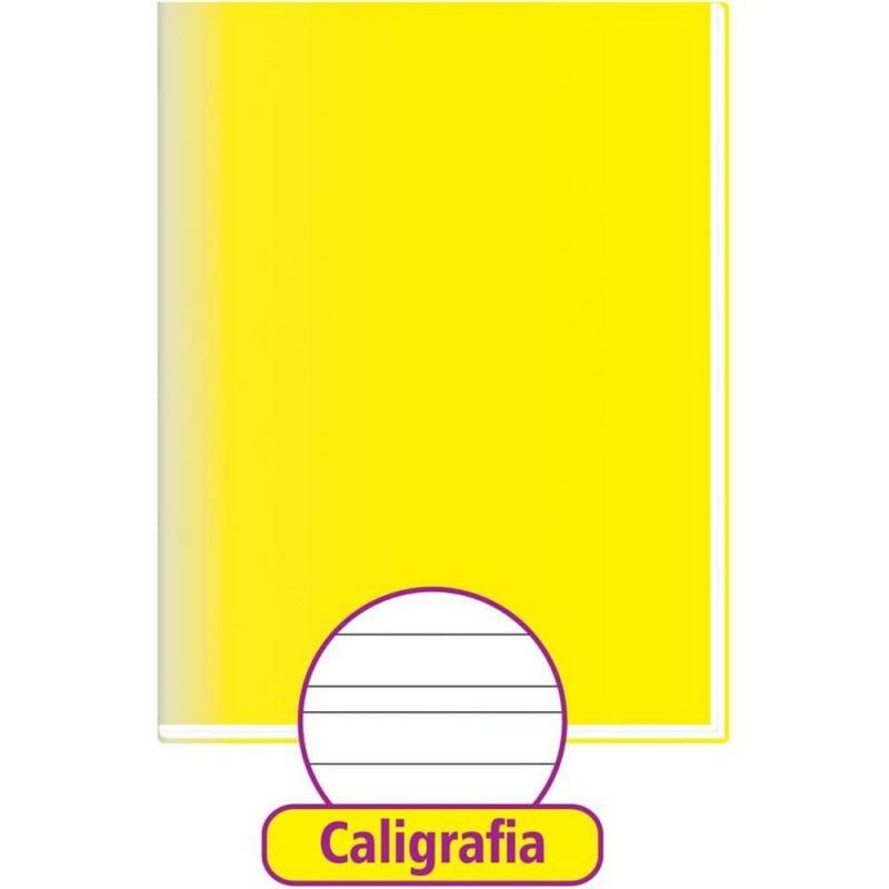 CADERNO CALIGRAFIA CAPA DURA 48 FOLHAS BROCHURAO AMARELO - REF. 2118 - PACOTE COM 5 UNIDADES