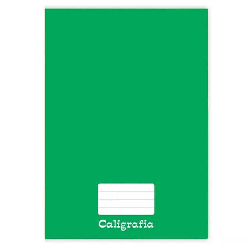 CADERNO CALIGRAFIA CAPA DURA 48 FOLHAS BROCHURAO VERDE - REF. 2116 - PACOTE COM 5 UNIDADES