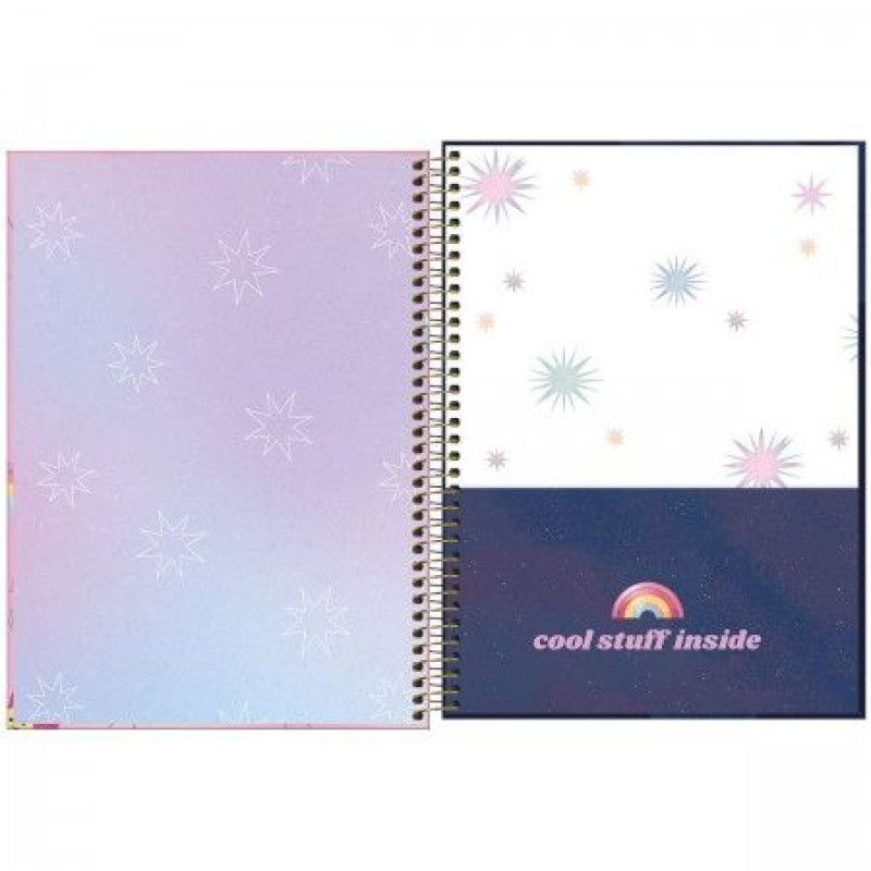 CADERNO 10 MATERIAS CAPA DURA 160 FOLHAS CAPRICHO TILIBRA - REF. 30846 - PACOTE COM 4 UNIDADES