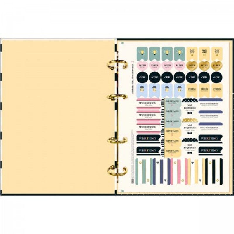 CADERNO ARGOLADO 80 FOLHAS COLEGIAL WEST VILLAGE TILIBRA - REF. 31029 - 1 UNIDADE