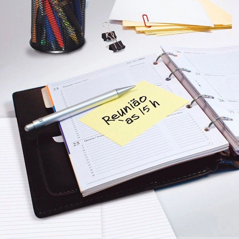 BLOCO ADESIVO ANOTACAO 76X 76MM 100 FOLHAS REFIL POSTIT - 1 UNIDADE