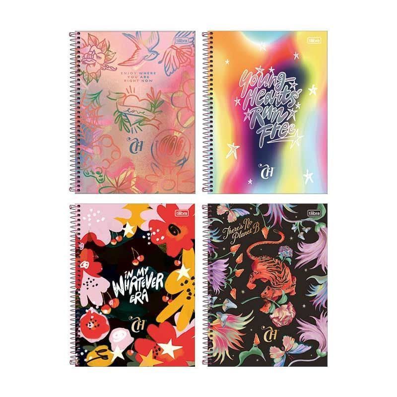 CADERNO 20 MATERIAS CAPA DURA 320 FOLHAS CAPRICHO TILIBRA - REF. 30848 - PACOTE COM 2 UNIDADES