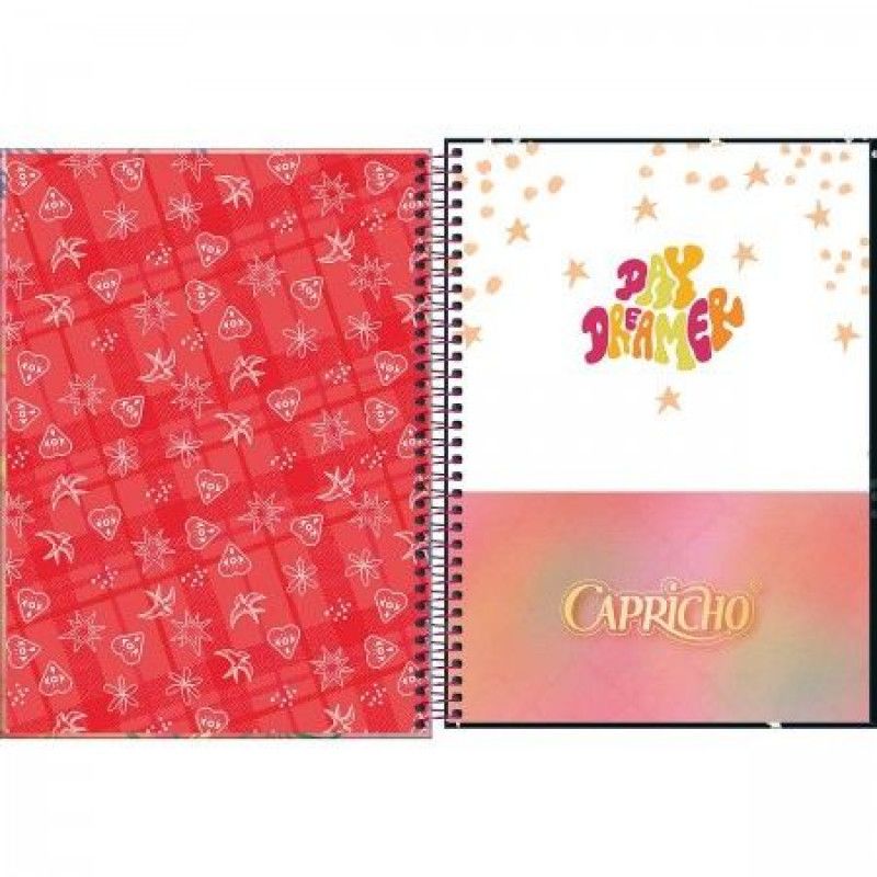 CADERNO 20 MATERIAS CAPA DURA 320 FOLHAS CAPRICHO TILIBRA - REF. 30848 - PACOTE COM 2 UNIDADES