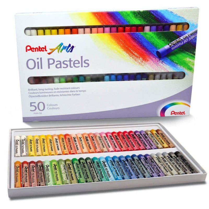GIZ PASTEL 50 CORES PENTEL - REF. PHN-50 - 1 UNIDADE