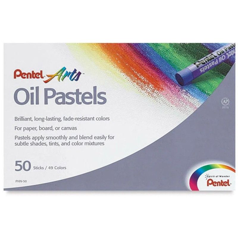 GIZ PASTEL 50 CORES PENTEL - REF. PHN-50 - 1 UNIDADE