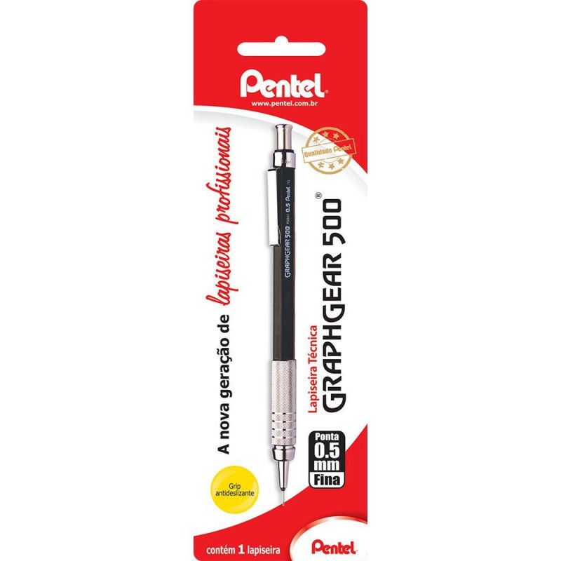LAPISEIRA 0.5 GRAPHGEAR PENTEL BLISTER - REF. PG525 - 1 UNIDADE
