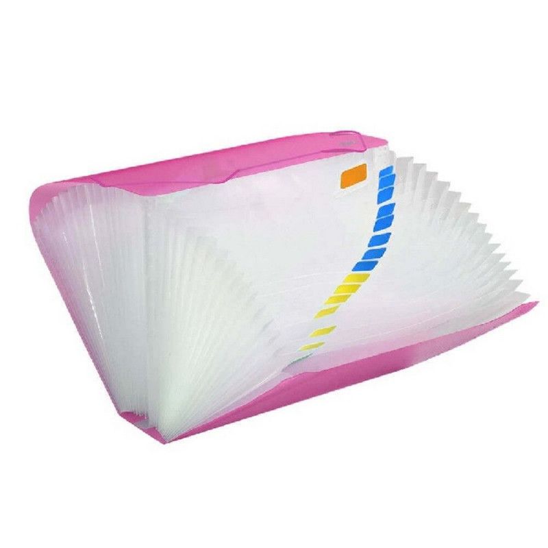 PASTA SANFONADA A4 31 DIVISORIAS ROSA 6018 DAC - REF. 6018RS - 1 UNIDADE