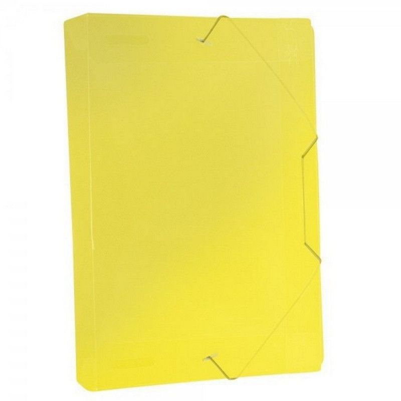 PASTA ABA ELASTICA PLASTICA 55MM SOFT AMARELO DAC - REF. 505AM - CAIXA COM 10 UNIDADES