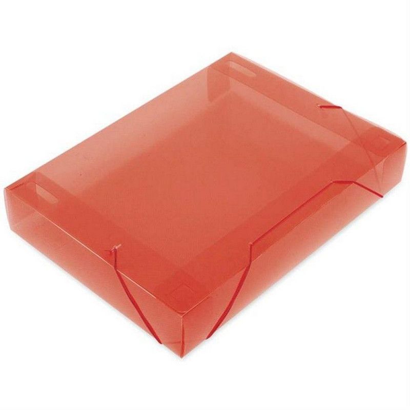 PASTA ABA ELASTICA PLASTICA 55MM SOFT VERMELHO DAC - REF. 505VM - CAIXA COM 10 UNIDADES