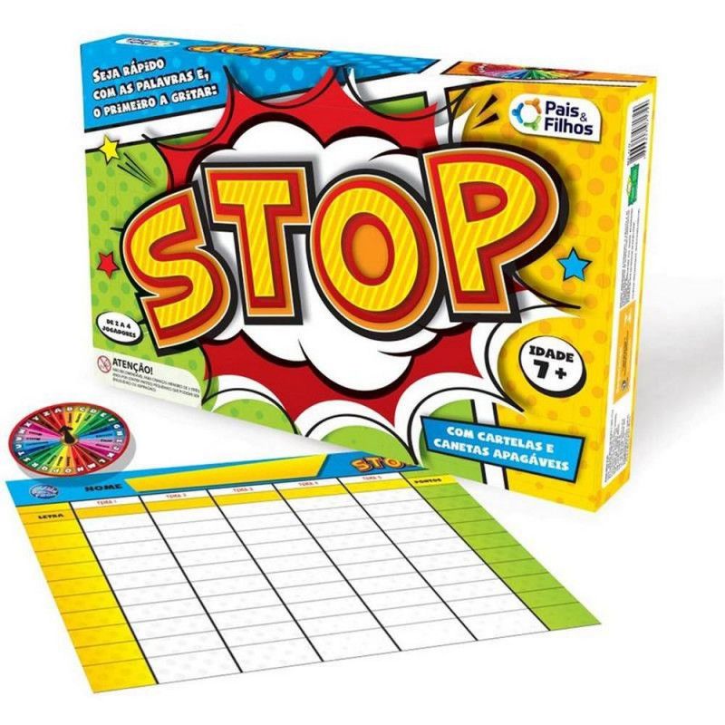 JOGO STOP PAIS E FILHOS - REF. 7172 - 1 UNIDADE