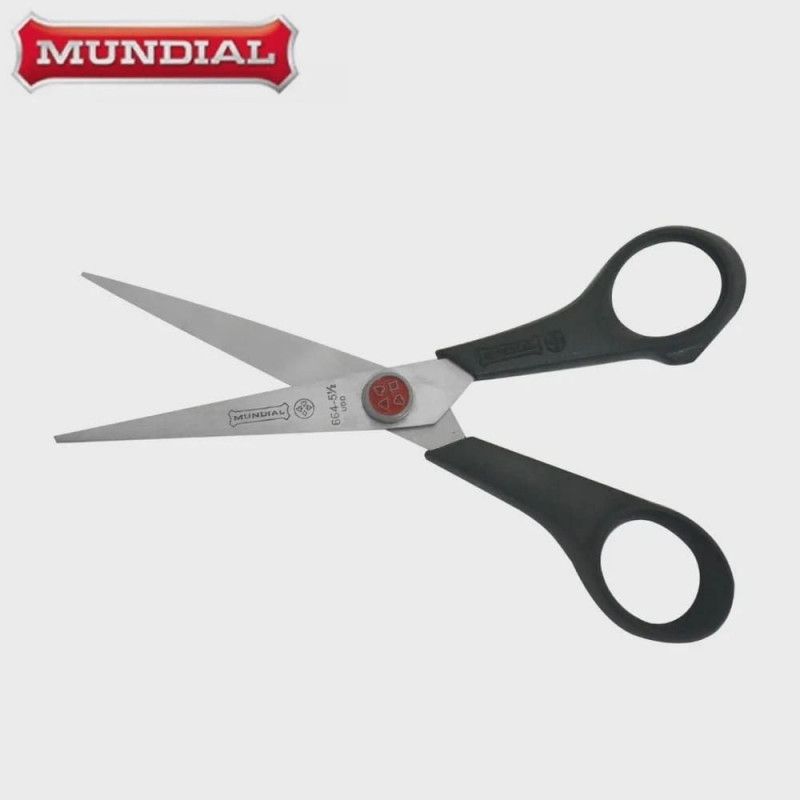 TESOURA 14CM PONTO VERMELHO MUNDIAL - REF. 664N-5.1/2 - 1 UNIDADE