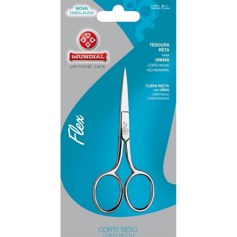 TESOURA 9CM UNHA FLEX RETA MUNDI - REF. BC-326 - 1 UNIDADE