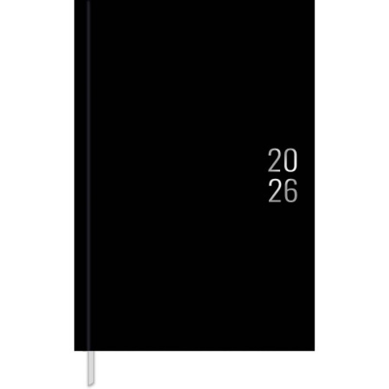 AGENDA COSTURADA NAPOLI PRETO M7 TILIBRA 2026 - REF. 312207 - PACOTE COM 4 UNIDADES