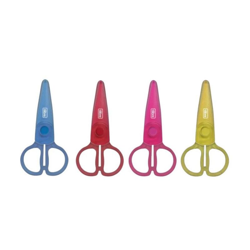 TESOURA ESCOLAR 13CM PLASTICA SEM LAMINA  - REF. T403 - CAIXA COM 24 UNIDADES