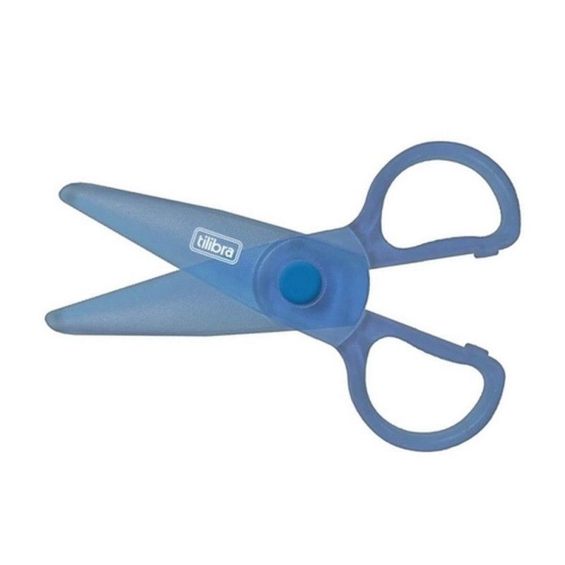 TESOURA ESCOLAR 13CM PLASTICA SEM LAMINA  - REF. T403 - CAIXA COM 24 UNIDADES