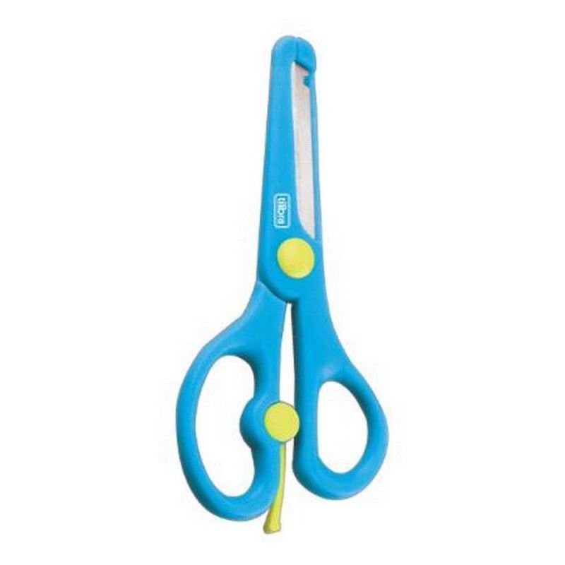 TESOURA ESCOLAR 14CM COM TRAVA VAI E VEM TILIBRA - REF. T418 - CAIXA COM 12 UNIDADES