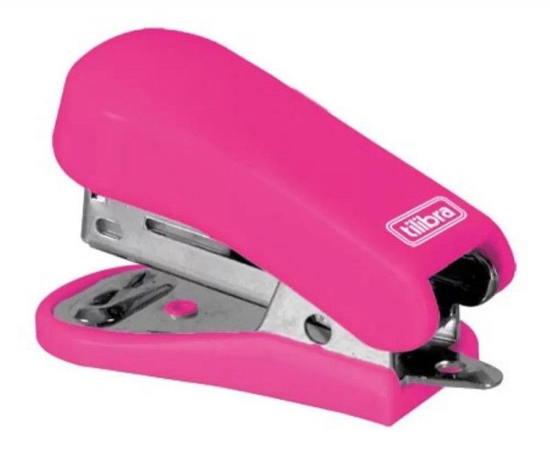 GRAMPEADOR PLASTICO MINI 12 FOLHAS ROSA - REF. G101 - 1 UNIDADE
