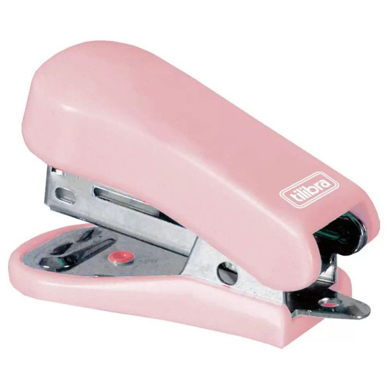 GRAMPEADOR PLASTICO MINI 12 FOLHAS ROSA CLARO - REF. G101 - 1 UNIDADE