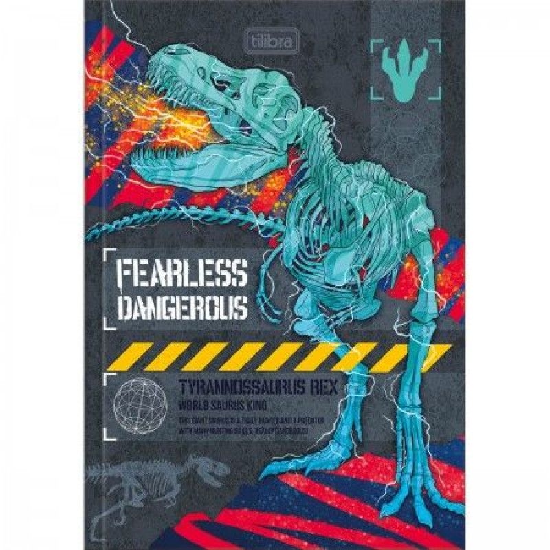 CADERNO BROCHURAO CAPA DURA 80 FOLHAS RAPTOR TILIBRA - REF. 30954 - PACOTE COM 5 UNIDADES