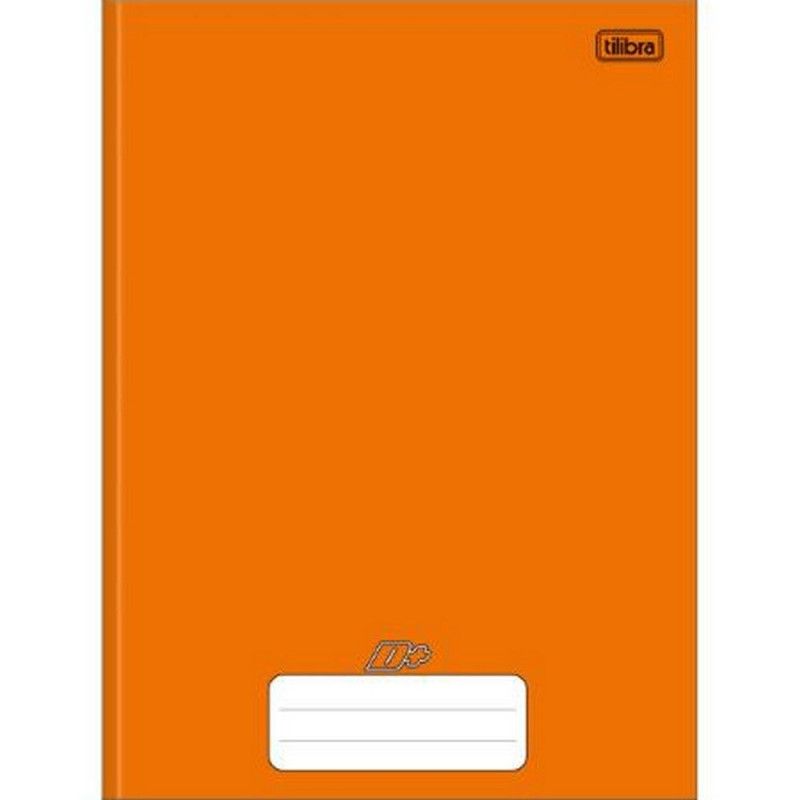 CADERNO BROCHURAO CAPA DURA 48 FOLHAS MAIS LARANJA TILIBRA - REF. 31732 - PACOTE COM 10 UNIDADES