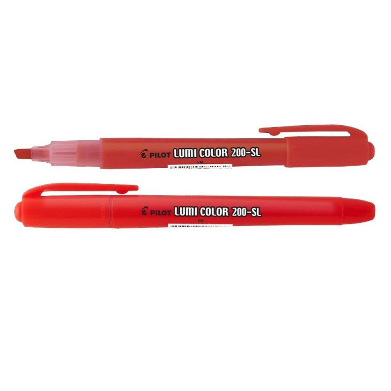 PINCEL MARCA TEXTO LUMI COLOR VERMELHO - CAIXA COM 12 UNIDADES