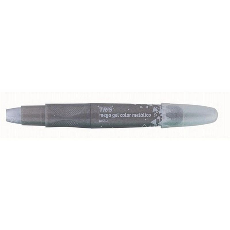 GIZAO DE CERA 12 CORES RETRATIL MEGA GEL METALIC - REF. 688237 - 1 UNIDADE