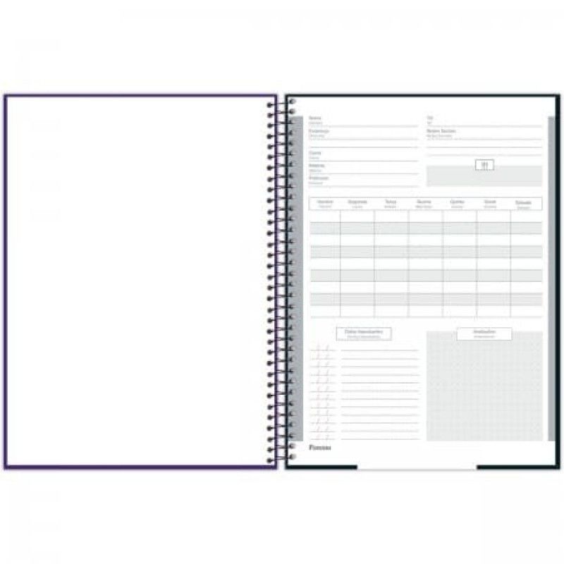 CADERNO 1X1 CAPA DURA 80 FOLHA CLIFF MASCULINO FORONI - REF. 6685 - PACOTE COM 4 UNIDADES