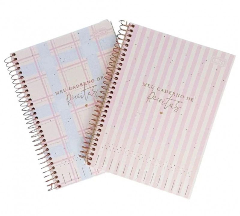 CADERNO RECEITAS CAPA DURA 80 FOLHAS SOHO TILIBRA - REF. 31354 - 1 UNIDADE