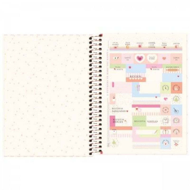 CADERNO RECEITAS CAPA DURA 80 FOLHAS SOHO TILIBRA - REF. 31354 - 1 UNIDADE