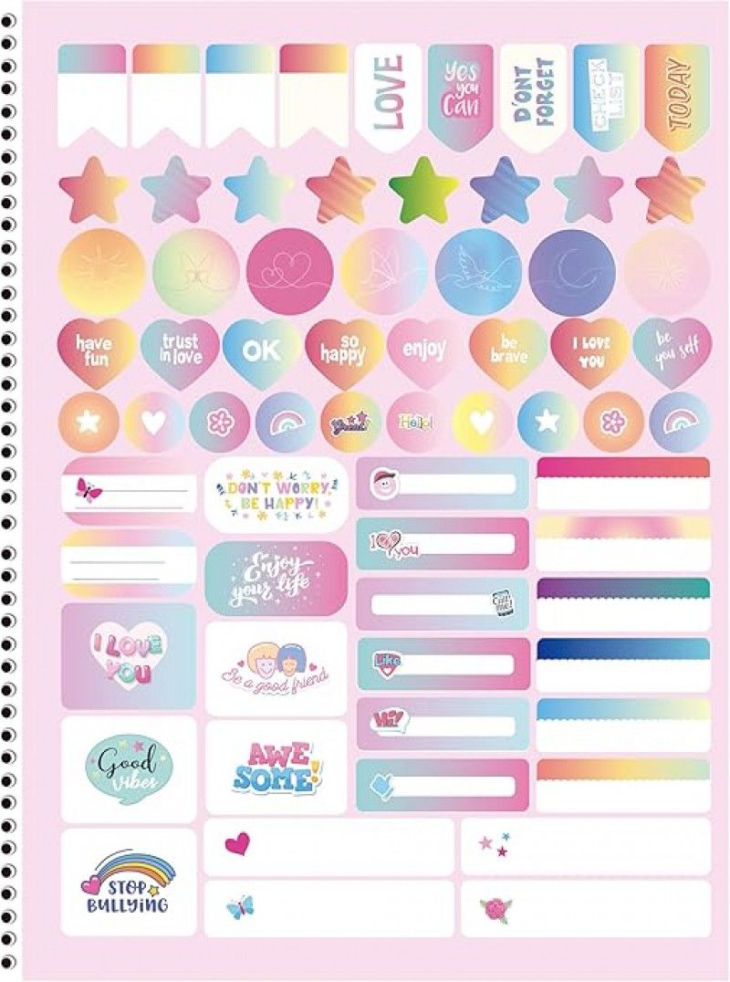 CADERNO 1 MATERIA CAPA DURA 80 FOLHAS CLEAN SAO DOMINGOS - REF. 233134 - PACOTE COM 4 UNIDADES