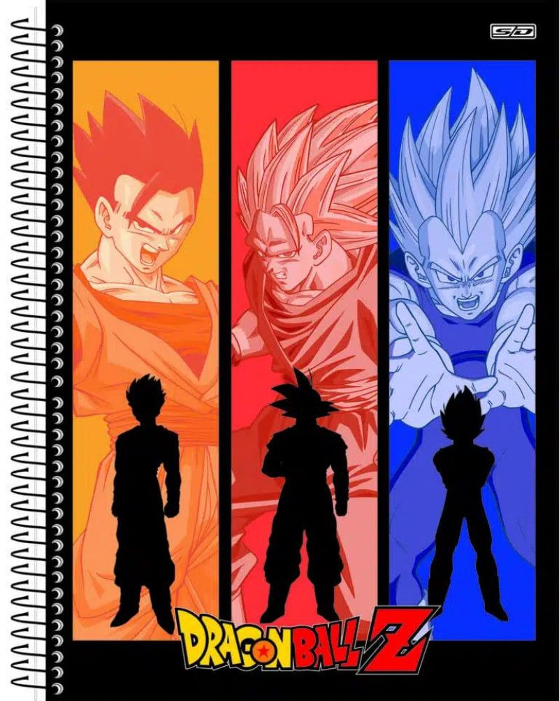 CADERNO 1 MATERIA CAPA DURA 80 FOLHAS DRAGON BALL SAO DOMINGOS - REF. 233171 - PACOTE COM 4 UNIDADES
